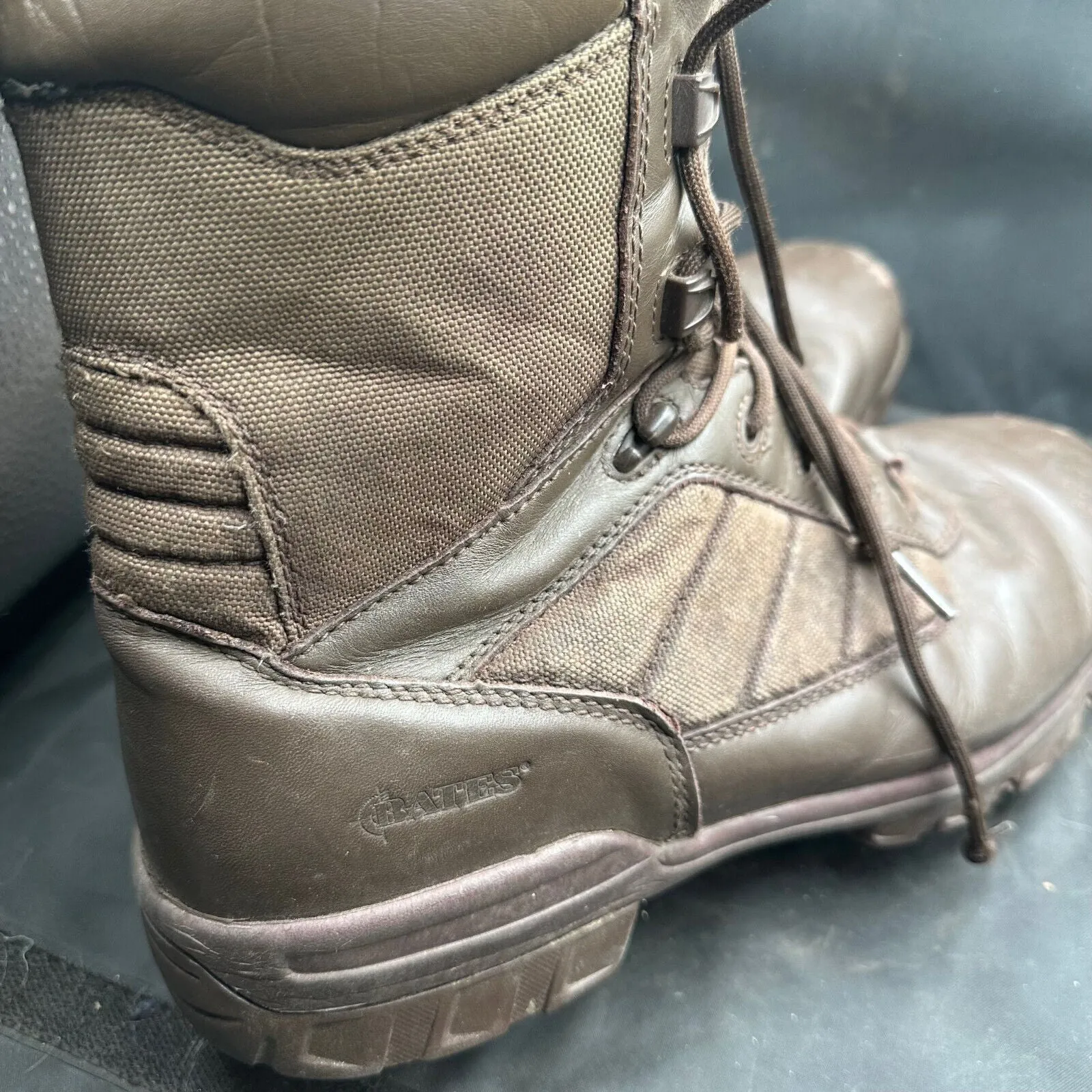 British Army Brown Leather High Top Combat Boots - Size EU 46 - UK 11M